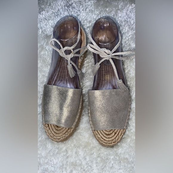 Splendid | Edna Metallic Leather Espadrilles - Picture 4 of 11